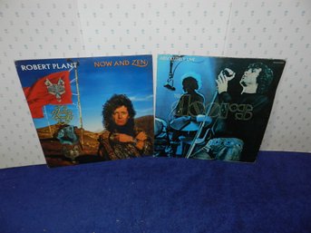 2 VINYL RECORD ALBUMS ROBERT PLANT THE DOORS