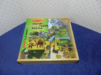 MELISSA & DOUG GIANT SAFARI FLOOR WOODEN PUZZLE