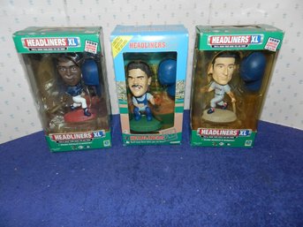 LOT OF 3 HEADLINERS XL BOBBLEHEADS GWYNN PIAZZA GARCIAPARRA