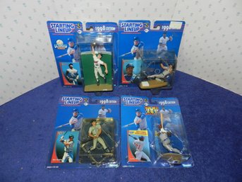 LOT OF 4 STARTING LINEUP FIGURES SOSA EDMONDS RODRIGUEZ  JUSTICE