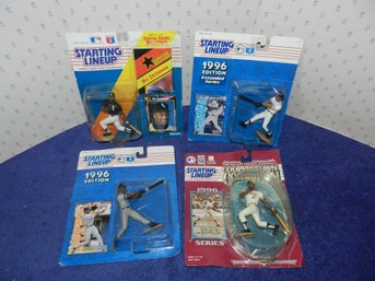 LOT OF 4 STARTING LINEUP FIGURES CLEMENTE ANDERSON BELLE BO JACKSON