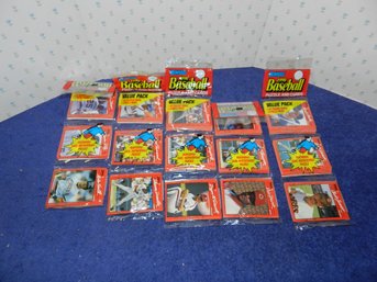 SET OF 5 1990 DONRUSS STRIP PACK BASEBALL CARDS FACTORY SEALED NOS B