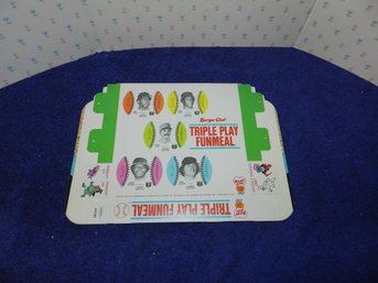1977 BURGER CHEF TRIPLE PLAY FUN MEAL CHICAGO WHITE SOX UNPUNCHED