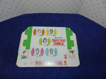 1977 BURGER CHEF TRIPLE PLAY FUN MEAL CHICAGO CUBS UNPUNCHED