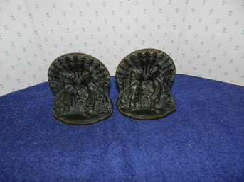 VINTAGE SIAM HEAVY BRASS? BRONZE? BOOKENDS