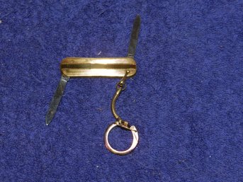 VINTAGE DOUBLE BLADED AMBASSADOR POCKET KNIFE KEYCHAIN