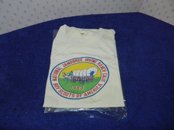 VINTAGE 1953 BOY SCOUT JAMBOREE BOYS T-SHIRT