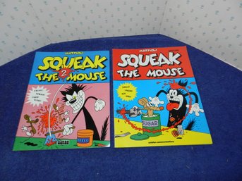 VINTAGE MATTIOLI SQUEAK THE MOUSE #1 & #2