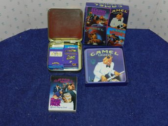 VINTAGE CAMEL LIGHT CIGARETTE COASTERS CARDS MATCHES