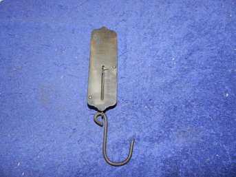 ANTIQUE CHATILLON'S BALANCE #2 HANGING SPRING BRASS SCALE