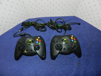 PAIR OF ORIGINAL XBOX CONTROLLERS