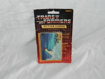 VINTAGE 1985 HASBRO TRANSFORMERS CARDS PACK STILL SEALED