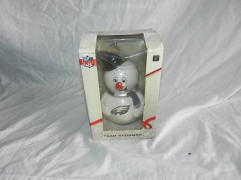 OFFICIAL NFL TEAMS PHILADELPHIA EAGLES SNOWMAN CHRISTMAS ORNAMENT