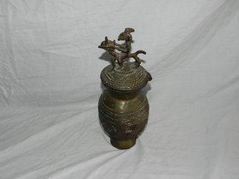 ANTIQUE BRASS? BRONZE? PITCHER CHINESE? AFRICAN?