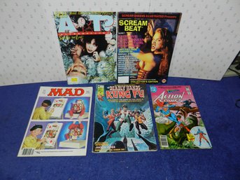 SET OF 5 COMICS DEADLY HANDS OF KUNG FU SCREAM BEAT ART?