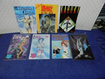 LOT OF 7 ADULT COMICS HEAVY METAL KABUKI GLEN DANZIG SEX SINEMA