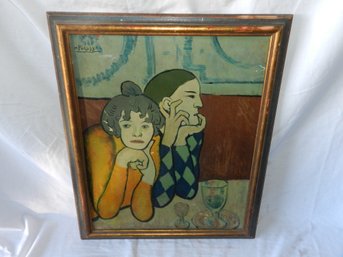 VINTAGE PICASSO PRINT ON BOARD FRAMED