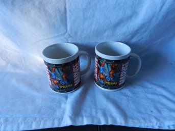 PAIR OF MARVEL SPIDERMAN COFFEE MUGS
