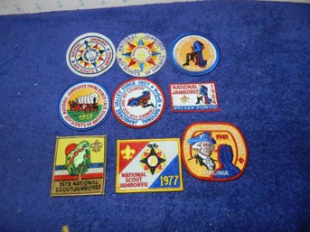 1981 REPRODUCTION SET OF BOY SCOUT JAMBOREE PATCHES COMPLETE