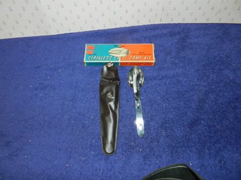 VINTAGE A LINE STAINLESS STEEL CAMP KIT BOY SCOUTS GIRL SCOUTS