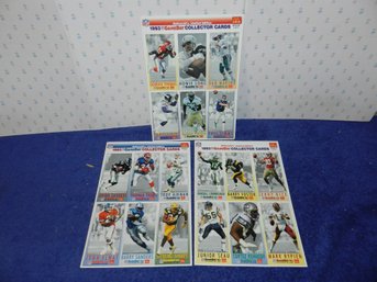 MCDONALDS NFL GAMEDAY COLLECTOR CARDS FULL SET 3 PAGES
