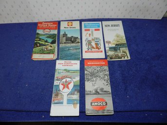SET OF VINTAGE ROAD MAPS TEXACO AMOCO SHELL ESSO NJ EAST COAST