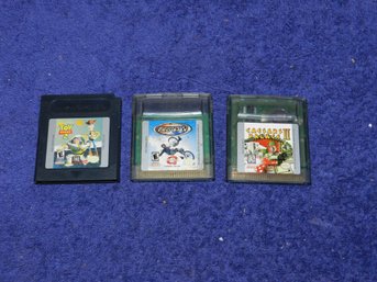 3 GAMEBOY & GAMEBOY COLOR VIDEO GAME CARTRIDGES