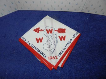 VINTAGE BSA ORDER OF THE ARROW NECKERCHIEF 1962 UNILACHTEGO LODGE