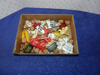 LARGE COLLECTION OF LIQUOR CORK BAR BOTTLE TOPPERS POURERS