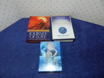 LOT OF 3 TAROT ORACLE CARD DECKS ALL COMPLETE