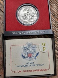AMERICA'S FIRST MEDALS BICENTENNIAL GULIELMO WILLIAM WASHINGTON