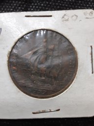 US CONSTELLATION COIN 1797 MADE FROM ACTUAL PARTS OF THE SHIP