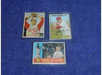 LOT OF 3 1950S TOPPS MLB BASEBALL CARDS
