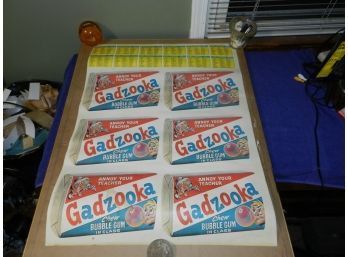 Vintage 1979 Topps Wacky Packages Uncut Sheet 66 Stickers Complete