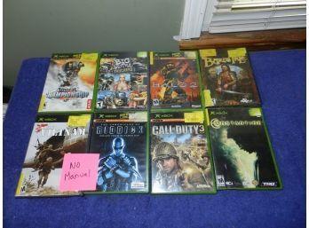 LOT OF 8 ORIGINAL MICROSOFT XBOX GAMES COMPLETE