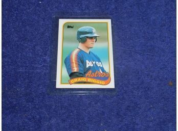 1989 TOPPS CRAIG BIGGIO ROOKIE CARD #49