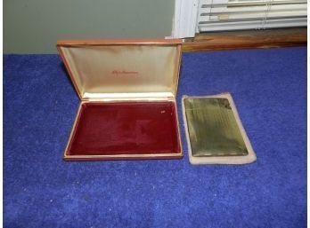 VINTAGE ELGIN AMERICAN CIGARETTE CASE HOLDER LIGHTER IN BOX