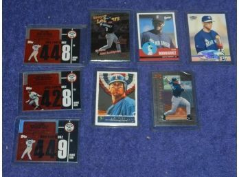 LOT OF 8 ALEX RODRIGUEZ BASEBALL CARDS