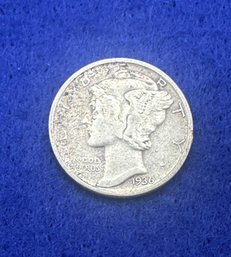 1936 Mercury Silver Dime