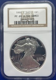 1990 S Eagle - Graded NGC PF 69 Ultra Cameo