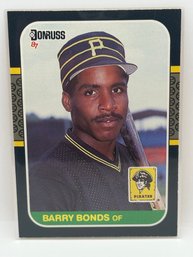 1987 Donruss Barry Bonds Rookie