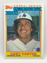 1984 Topps Cereal Gary Carter