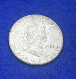 1951 Franklin Silver Half Dollar
