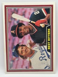 1981 Donruss Brett And Carew Best Hitters
