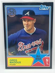 2018 Topps 35th Anniversary Black Greg Maddux - 118/299