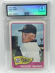 1965 Topps Roger Maris #155 - Graded 4 VG/EX