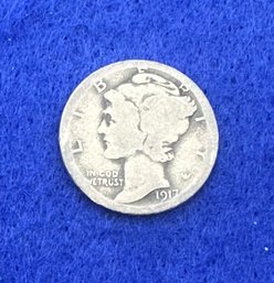 1917 Mercury Silver Dime