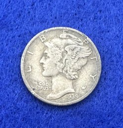1939 D Mercury Silver Dime