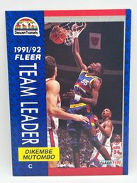 1991 Fleer Dikembe Mutombo Team Leader