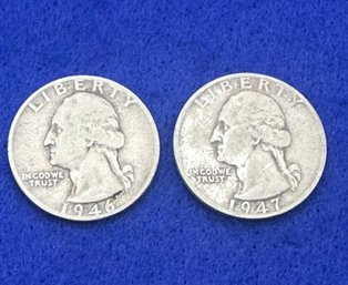 1946/47 D Washington Silver Quarters